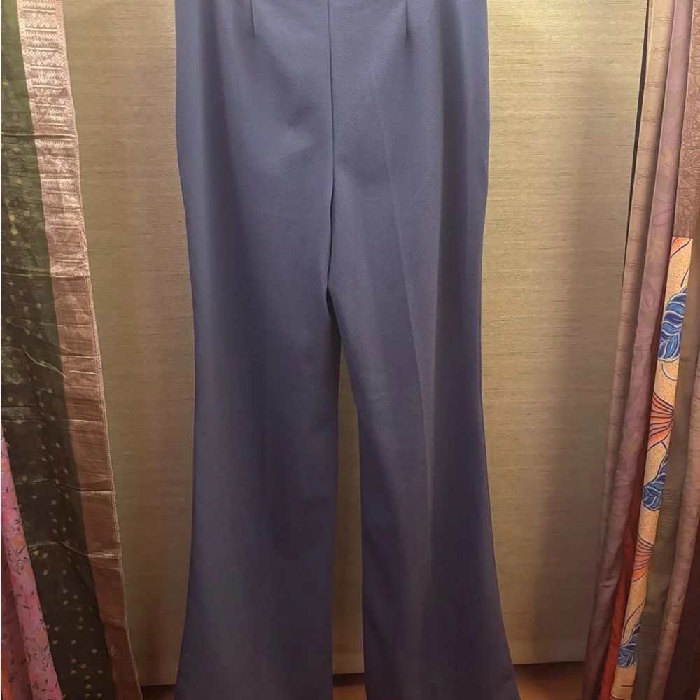 Dictionary Blue Flared Dress Pants Women’s Size M (8–10) - Picture 3 of 4